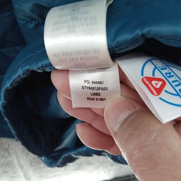 Patagonia Jacket Mens XXL Blue Nano Puff Primaloft Full Zip Quilted Lightweight - Picture 9 of 10